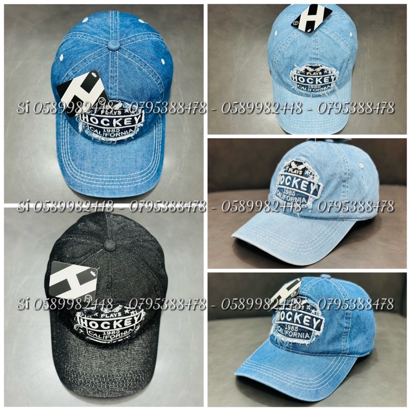 Mũ Lưỡi Trai / Nón Kết Jeans Thêu Chữ Hockey Cá Tính Phù Hợp Cho Cả Nam Và Nữ