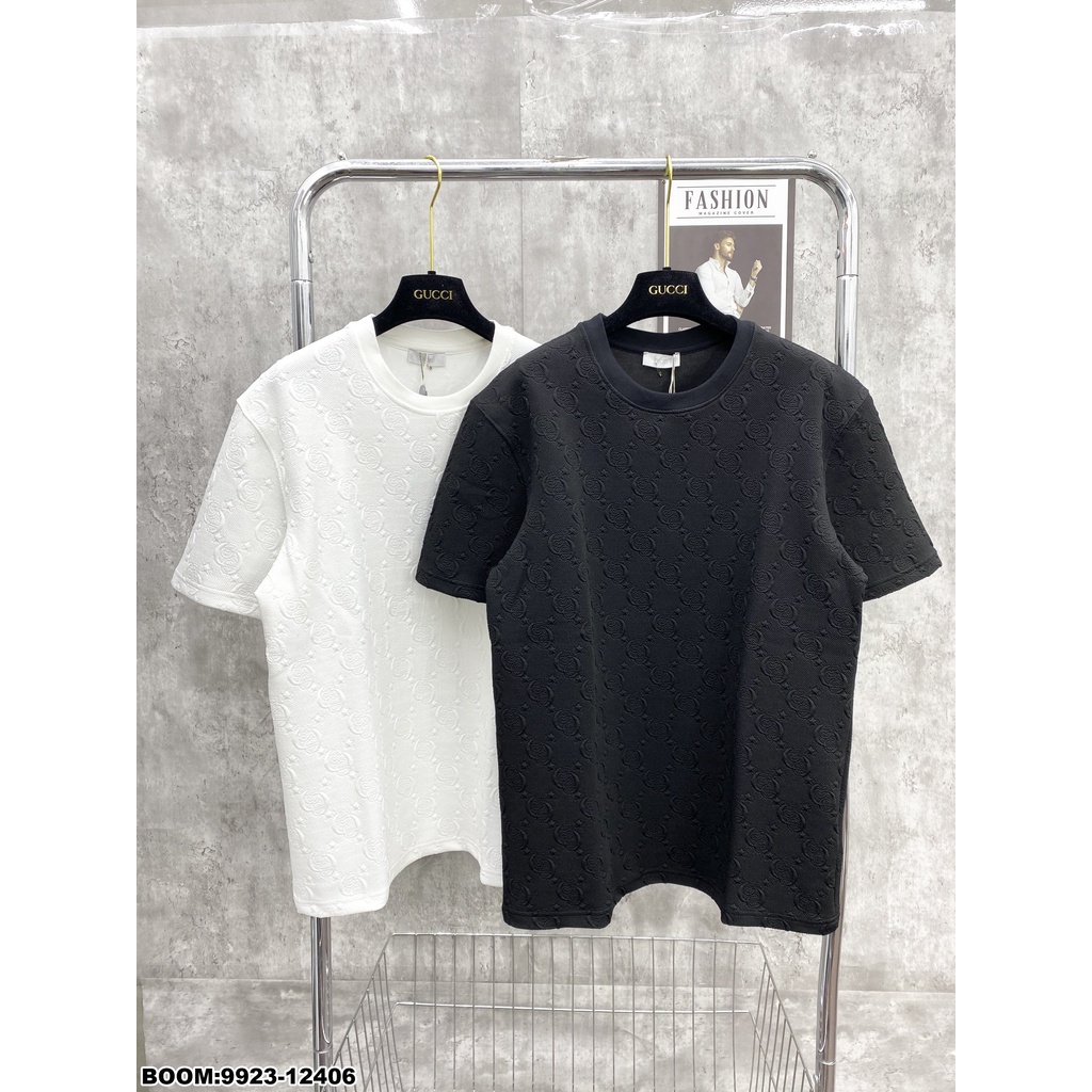 🔥Hot🔥Áo thun Gucci trơn vân nổi thiết kế hot trend Nam nữ New 2023