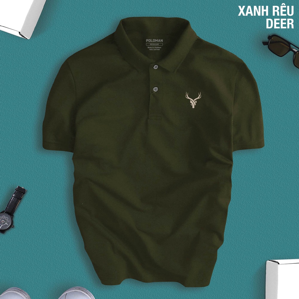 Áo polo nam nữ Hưu sao DEER nhiều màu lịch lãm tinh tế