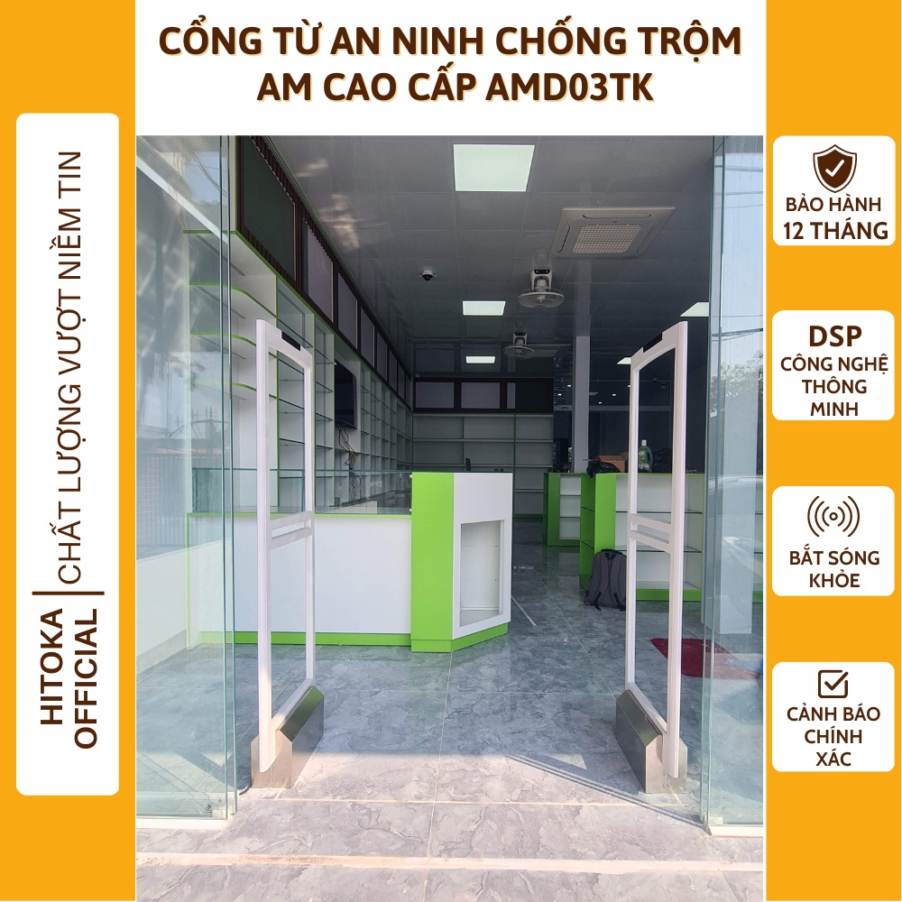 Cổng từ an ninh chống trộm AM cho shop thời trang siêu thị thư viện shop mỹ phẩm cửa từ cao cấp AMD03TK