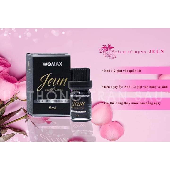 Nước Hoa Vùng Kín Jeun, Chính Hãng, 5ml, Tách Lẻ Từ Combo IFREE