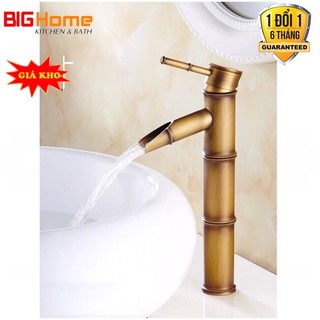 Vòi trúc lavabo cổ đồng cao 3 tấc