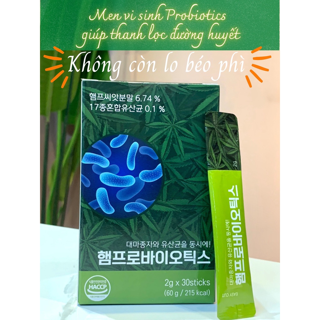 Men vi sinh hỗ trợ kiểm soát cân nặng