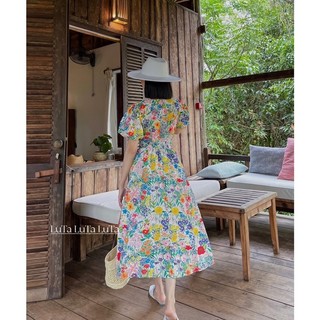 🌈 ĐẦM CỔ V TAY BỒNG HOA BIGSIZE🌈