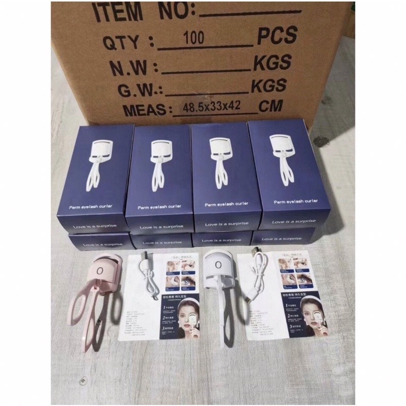 Máy Uốn Cong Lông Mi Tự Nhiên 2 Chế Độ Sưởi Ấm Sạc USB/Kẹp mi nhiệt thông minh, máy uốn mi bằng điện nhỏ gọn đa năng