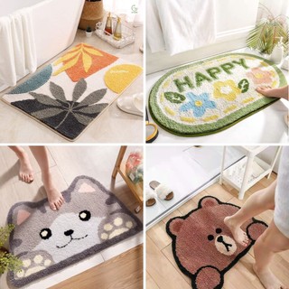 Thảm lau chân lông cừu cao cấp Household hàng nhập 100% lông cừu dầy, đế chống trơn trượt tuyệt đối_K/T 40x60cm