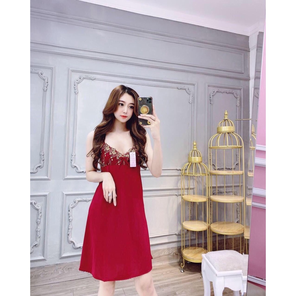 Đầm ngủ thun lạnh mặc nhà mát,đầm ngủ 2 dây sexy, Váy ngủ | BigBuy360 - bigbuy360.vn