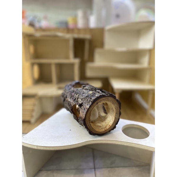 Khúc gỗ chui, hang trú gỗ cho hamster, sóc