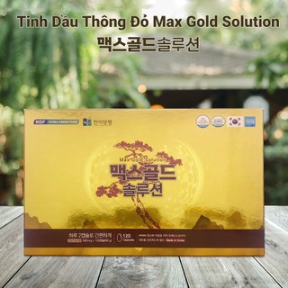 Tinh Dầu Thông Đỏ Max Gold Solution 120 Viên