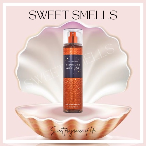 Xịt thơm toàn thân Body Mist Bath & Body Works Midnight Amber Glow - [SweetSmells]
