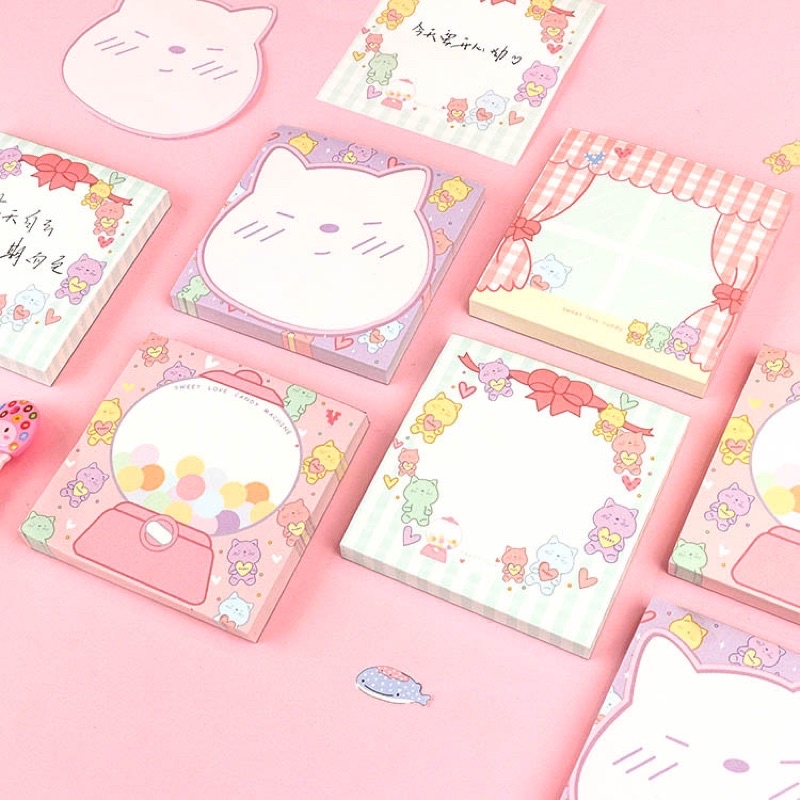 Giấy note nhắc nhở, giấy ghi chú hoạt hình - notepad dụng cụ học, văn phòng phẩm Nguyễn Gia group Cao Đạt Q5