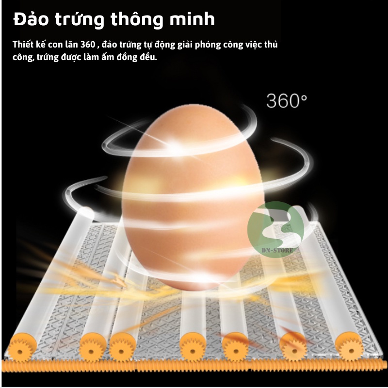 Máy ấp trứng mini thông minh tự đảo DN12-130 DN70