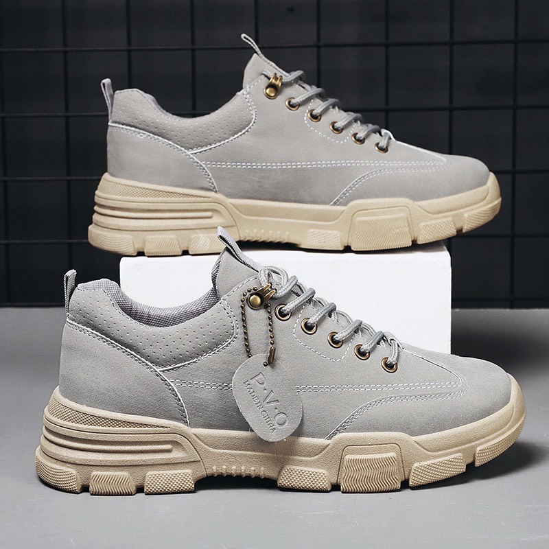Giày sneaker basic màu đen đế đen thời trang nam - 0807