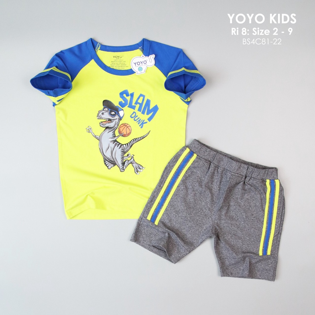 Đồ bộ bé trai YOYO máy bay Đội bay siêu đẳng, khủng long 2-9 tuổi