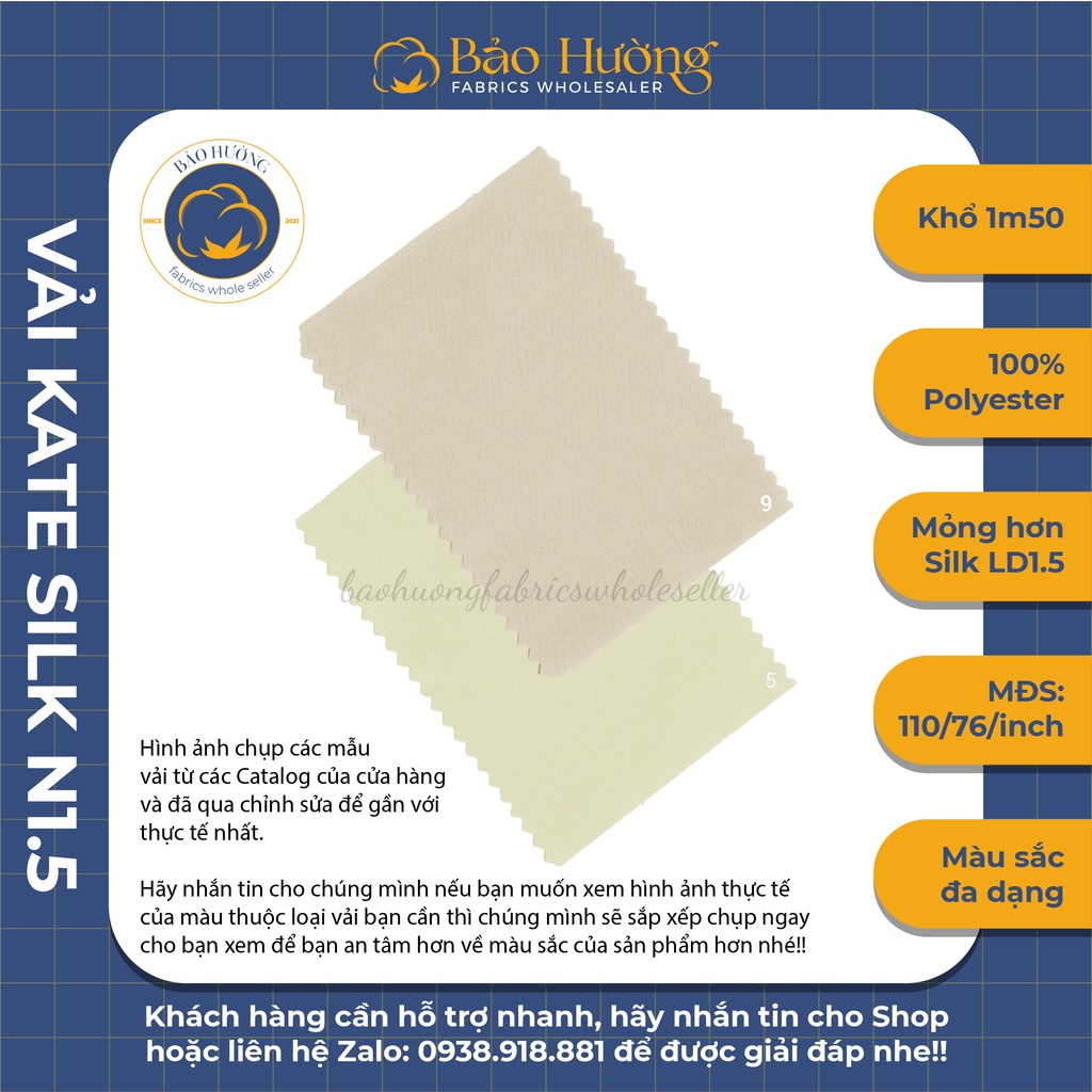 Vải Kate Silk Ngựa _ Khổ 1m50 _ Tone Nóng