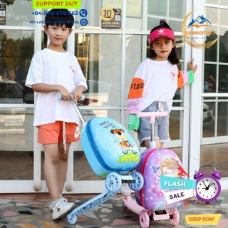 Vali kéo cho bé size 16 inch chất liệu nhựa cao cấp,màu sắc đa dạng