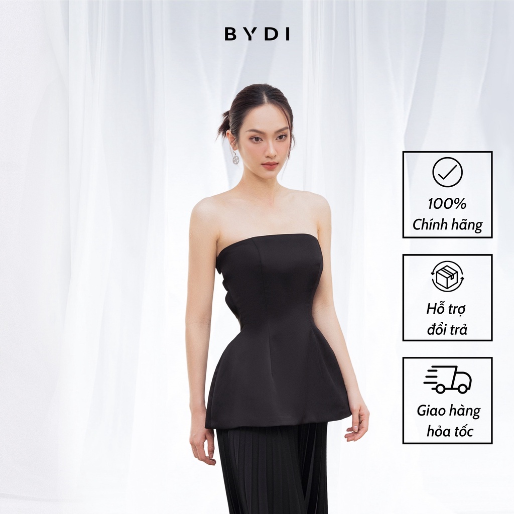 Áo Kiểu Nữ Cúp Ngực Thiết Kế Khoét Lưng Quyến Rũ Chất Lụa Cao Cấp Kèm Quần Ống Rộng Dập Ly BYDI Design | ARECA TOP