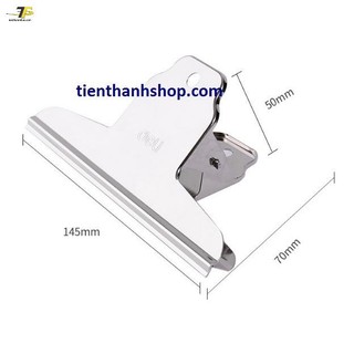 Kẹp inox 145mm deli 9531 (Túi 4 cái)