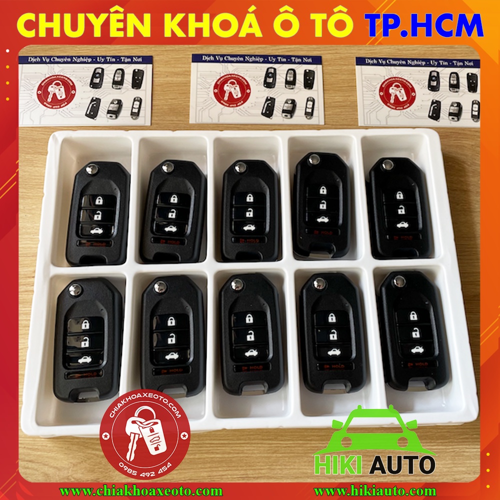 Chìa khoá gập Toyota Vios 2006-2023, Chìa khoá gập tiện lợi và sang trọng đầy đủ tính năng như chìa zin