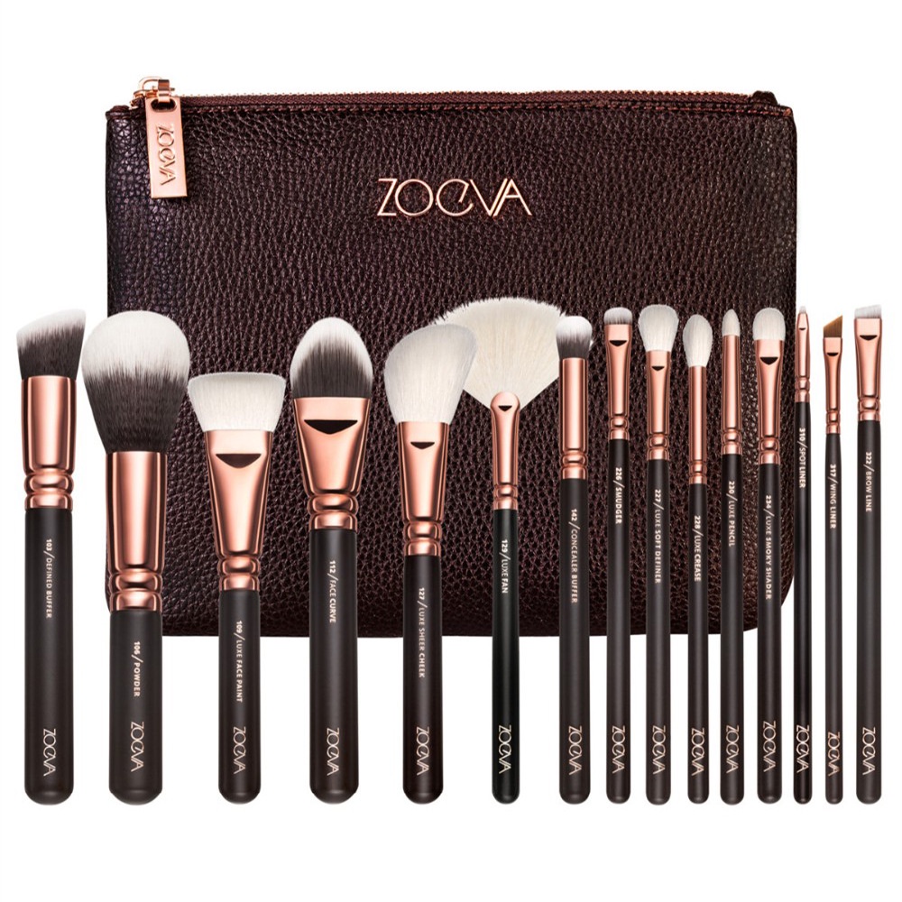 Bộ Cọ Trang Điểm Zoeva Rose Golden Complete 15 Cây