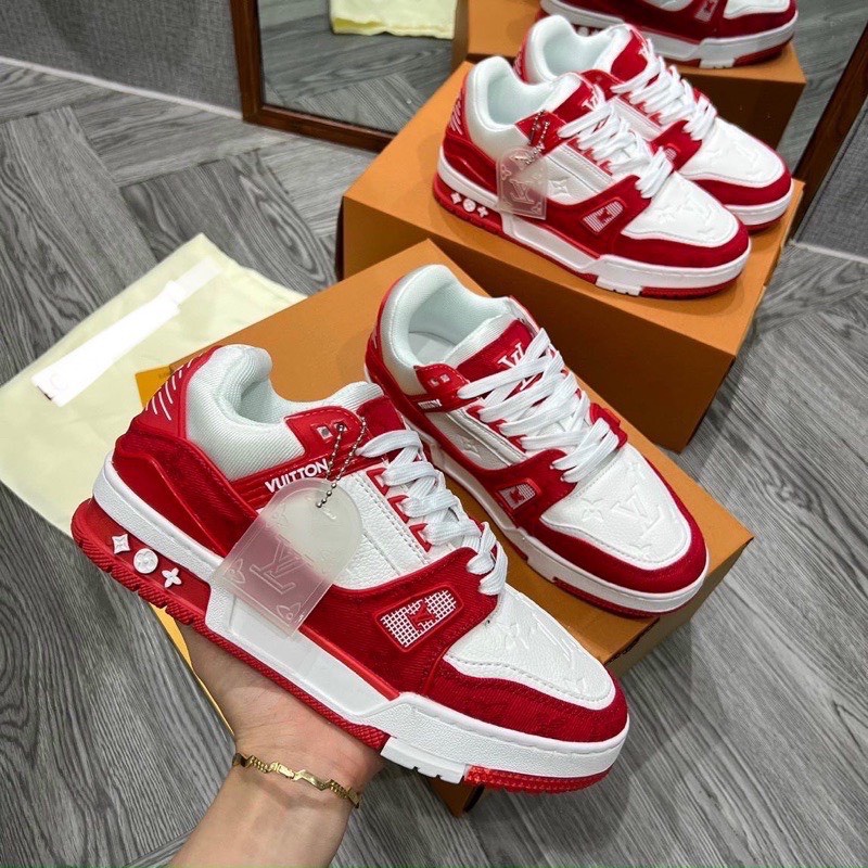Giày LV Louis Vuitton Trainer, Giày Sneaker LV Nam Nữ Kiểu Dáng Thời Trang FullBox
