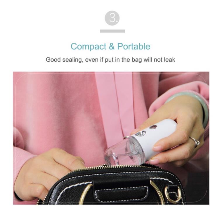 Máy Phun Sương Xịt Khoáng Nano Tích Điện Cầm Tay Bằng Nhựa #307 - Lifeup