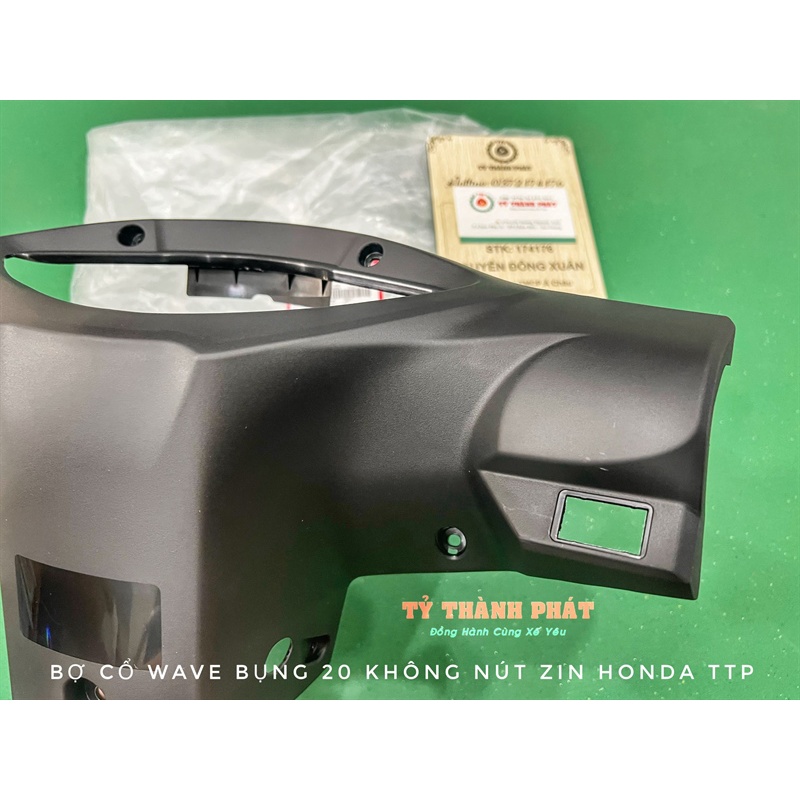 Nắp sau tay lái  Wave Anpha 110 20 đen nhám  cái