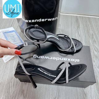 Sandal cao gót chữ đá hàng cao cấp fullbox túi giấy y hình