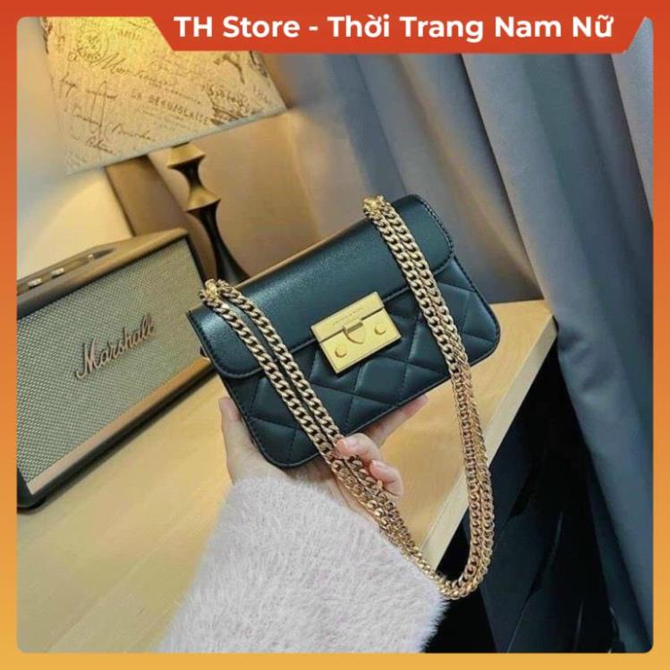 Túi xách nữ dây xích đeo chéo đeo vai , túi sách cnk phong cách cao cấp trắng đen đi chơi du lịch thời trang TH Store