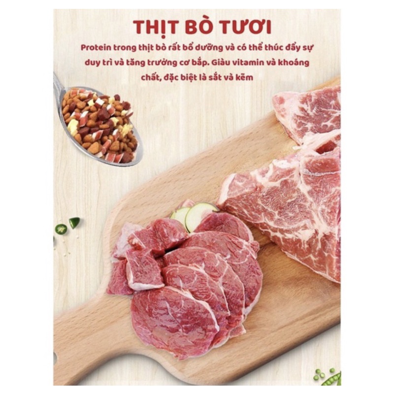 5kg Hạt captain cho chó mix thịt bò, cá hồi và phomai