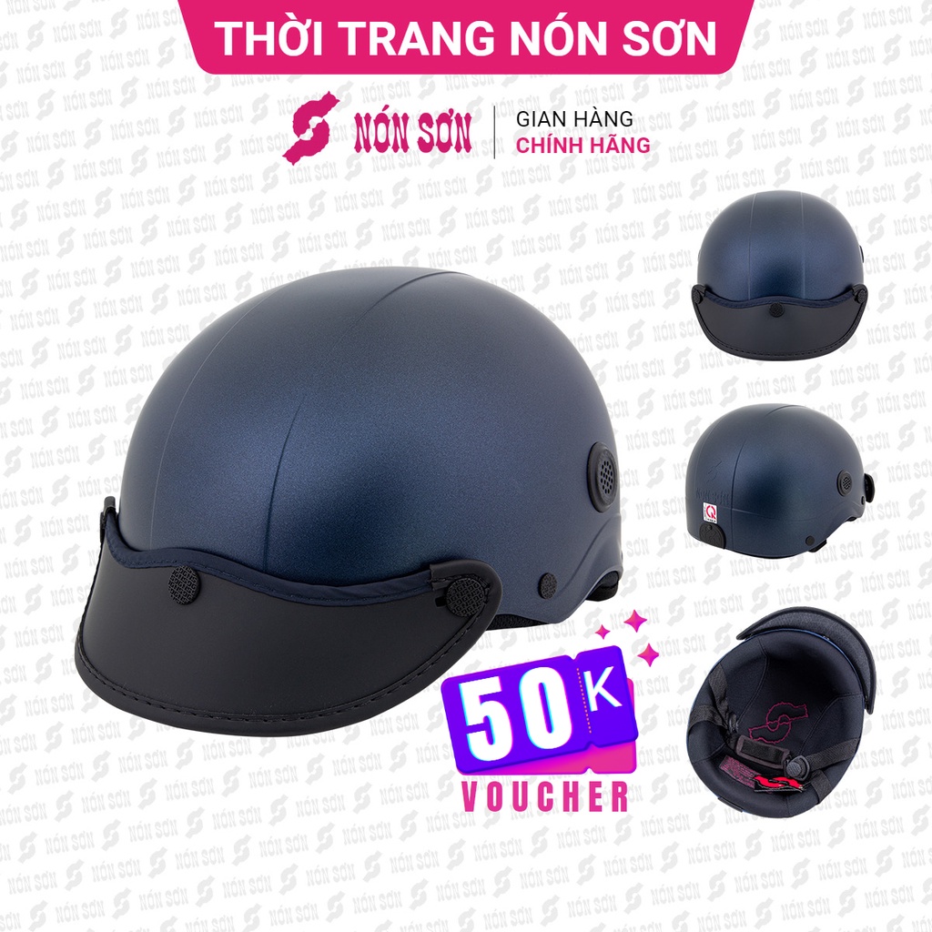 Mũ bảo hiểm lỗ thông gió NÓN SƠN chính hãng A-XH-474