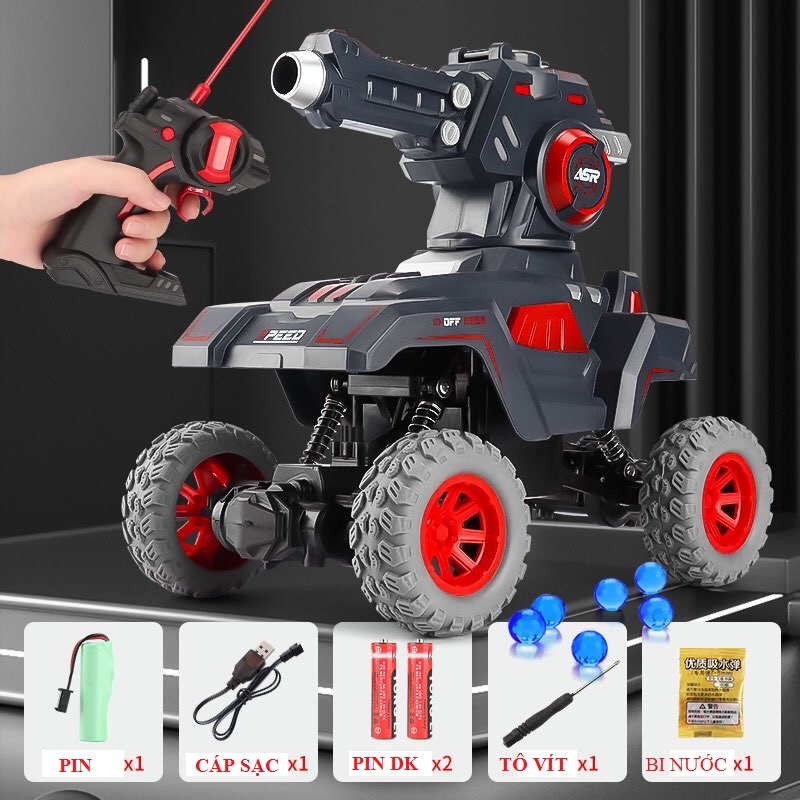 XE ĐỊA HÌNH ĐIỀU KHIỂN TỪ XA BĂN BI NƯỚC