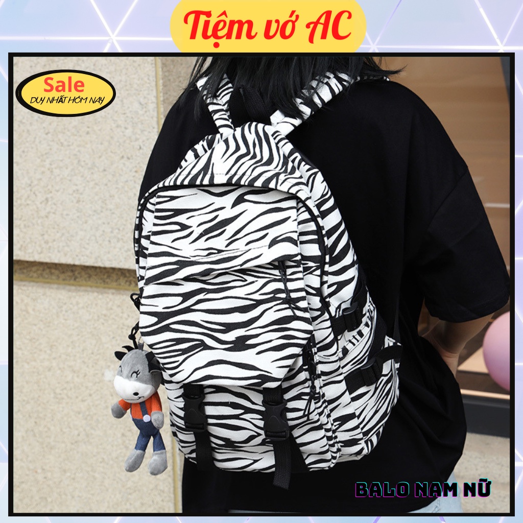 Balo du lịch nam nữ chống nước cá tính đựng vừa laptop BL07