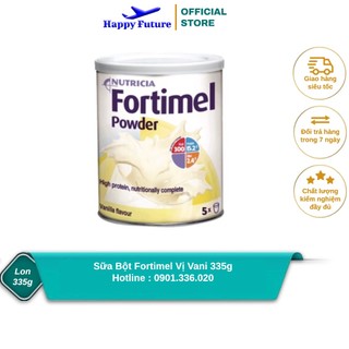 Sữa bột fortimel vị vani 335g - dành cho người bệnh ung thư, bệnh nhân sau phẫu thuật - sữa nhập khẩu đức