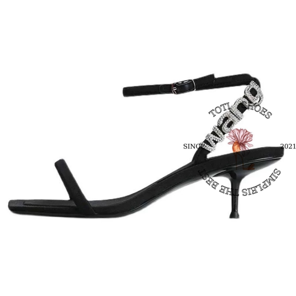 SANDAL CAO GÓT TOTIIE STORE - GIÀY THỜI TRANG QUAI NGANG MẢNH - GUỐC NỮ CAO 5 PHÂN G2206450