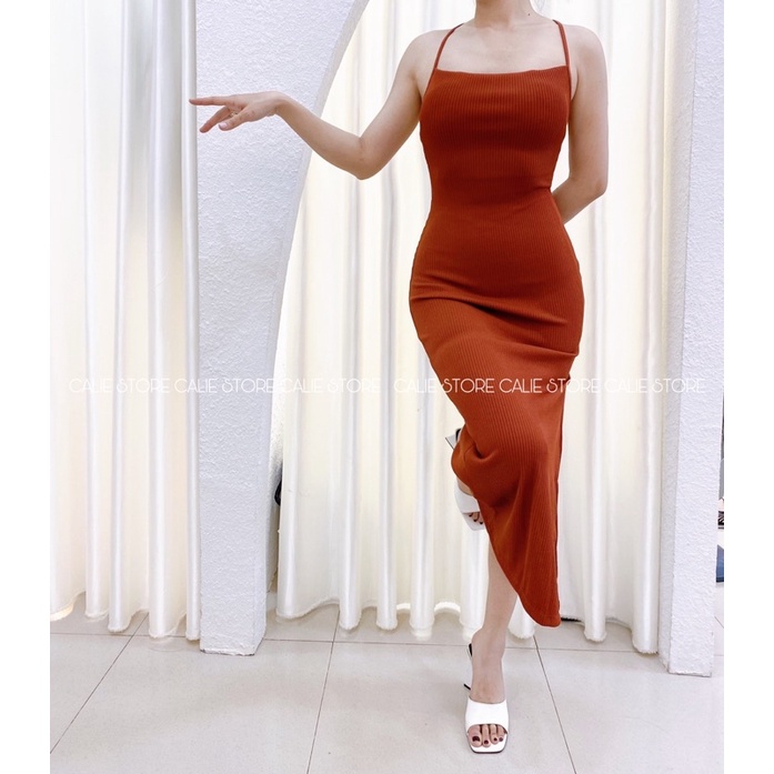 CALIESTORE Đầm dây thun body