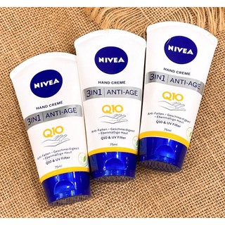☘️☘️kem dưỡng tay chống lão hoá nivea 3in1 anti-age q10