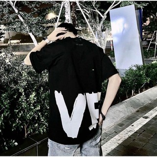 ÁO THUN ĐÔI Cổ tròn Nam Nữ VẢI 100% Cotton như hình In Chữ Love in to trước sau