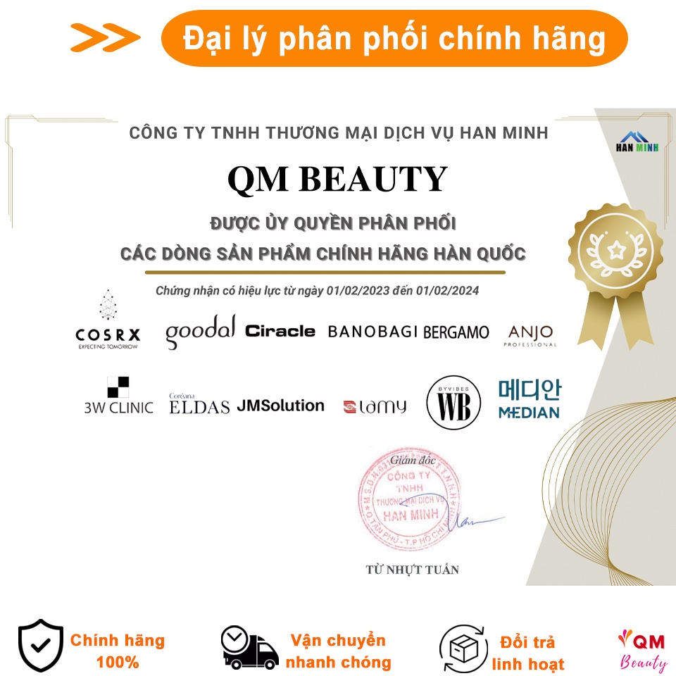 Kem dưỡng da tay 3W Clinic Hand Cream 100ml chính hãng Hàn Quốc - QM Beauty