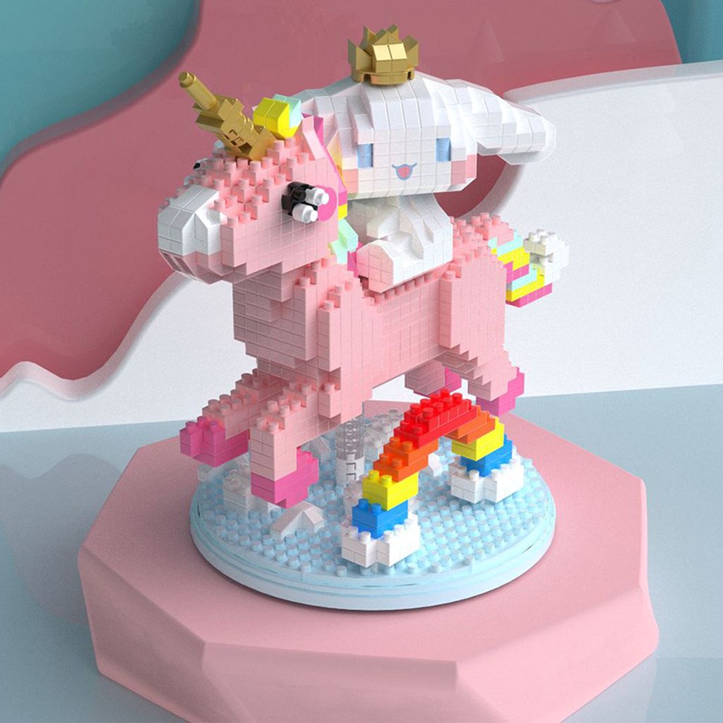 Mô hình lắp ráp - Đồ Chơi Lắp Ráp Cinnamoroll Hoạt Hình đáng yêu 3D Bằng Nhựa ABS Cho bé