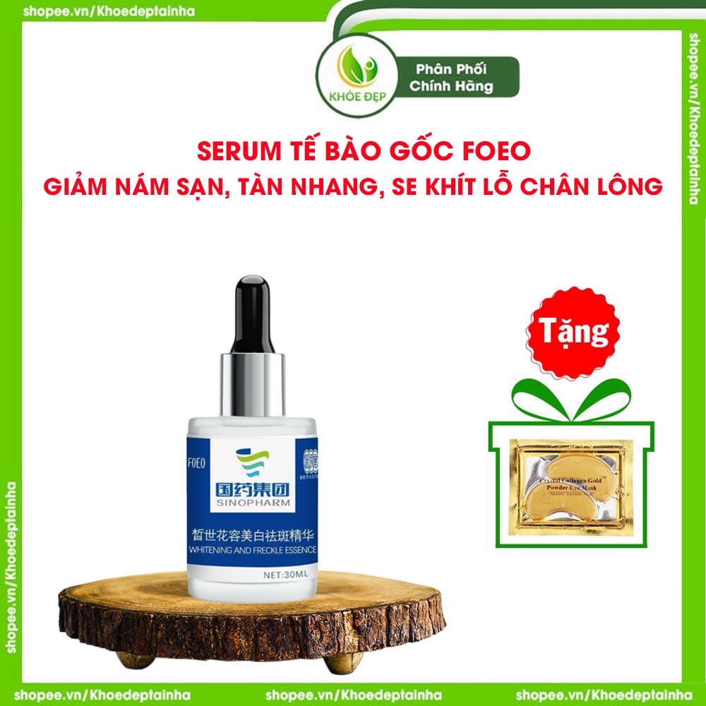 Serum tế bào gốc FOEO, serum phục hồi da, giảm nám sạm, tàn nhang, se khít lỗ chân lông, dưỡng trắng da, chống lão hóa