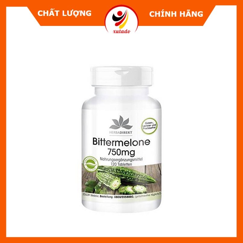 Viên Uống Giảm Cân Mướp Đắng Warnke Bittermelone 750mg, 120v, Hàng Đức