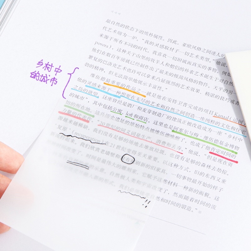 Giấy note trong suốt giấy ghi chú