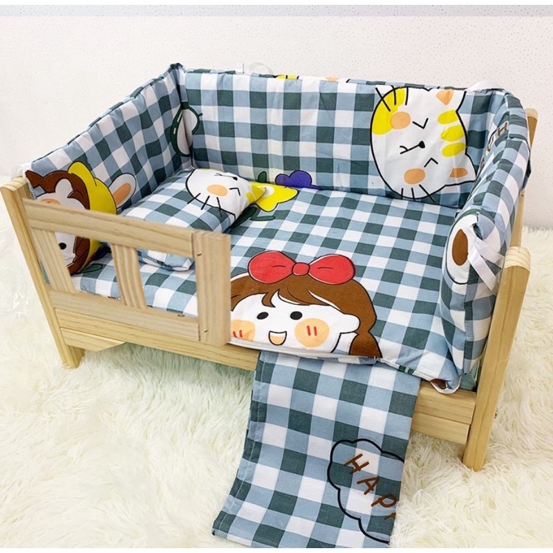 Giường gỗ xinh xinh