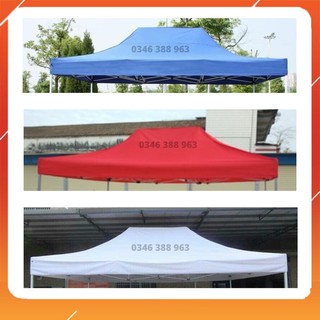 Tấm bạt mái 2m x 2m, 3m x 3m dùng làm mái che cho khung nhà bạt di động
