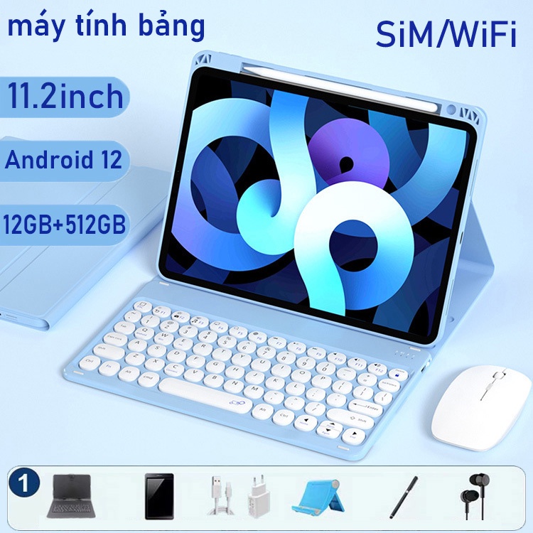 Máy tính bảng hp mới【12GB+512GB】11.2inch tab máy tính bảng học văn phòng giải trí giá rẻ tablet tablet
