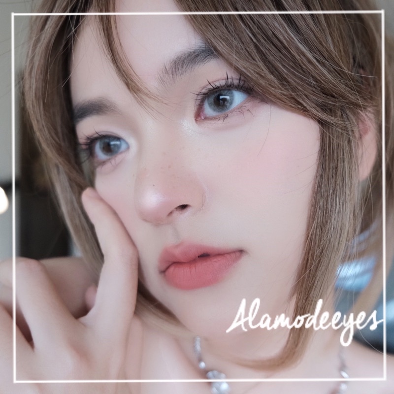 Lens xám xanh mịn honey