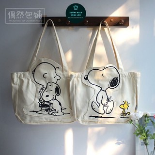 túi vải tote snoopy đeo vai