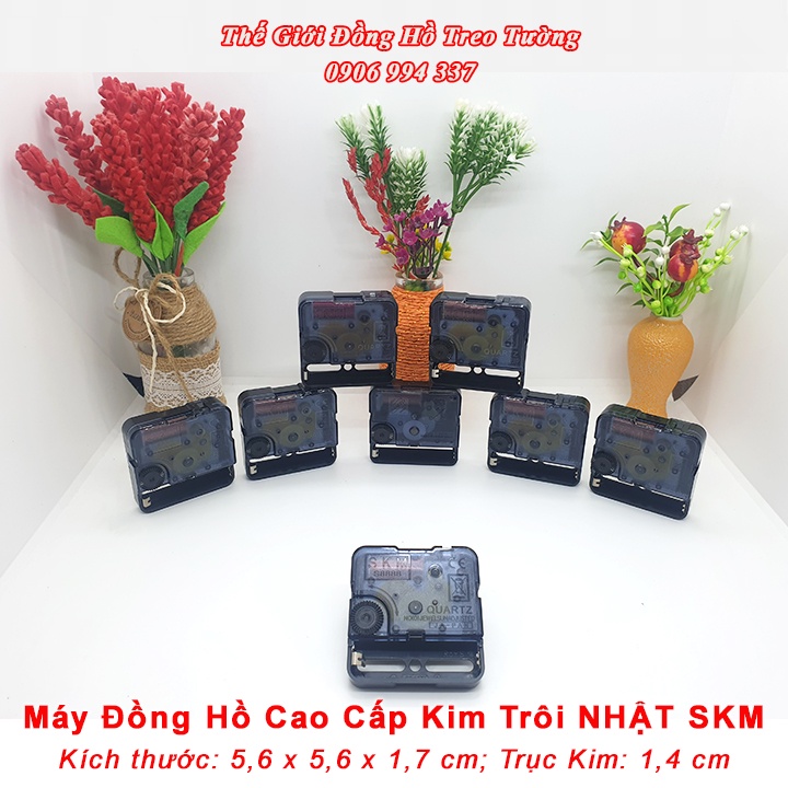 Máy Đồng Hồ KIM TRÔI NHẬT SKM S8888 – Tặng Pin Tiểu AA Vỏ Nhôm và Bộ KIM Tự Chọn - Bảo Hành 1 Năm