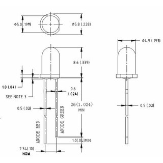 Led 5mm xanh lá (10c)
